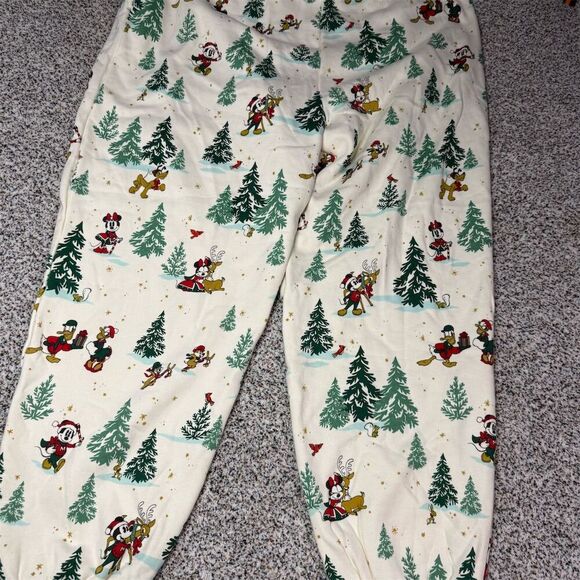 Disney Mickey & Friends Christmas Pajama Pants Unisex 2XL Holiday - Picture 5 of 6